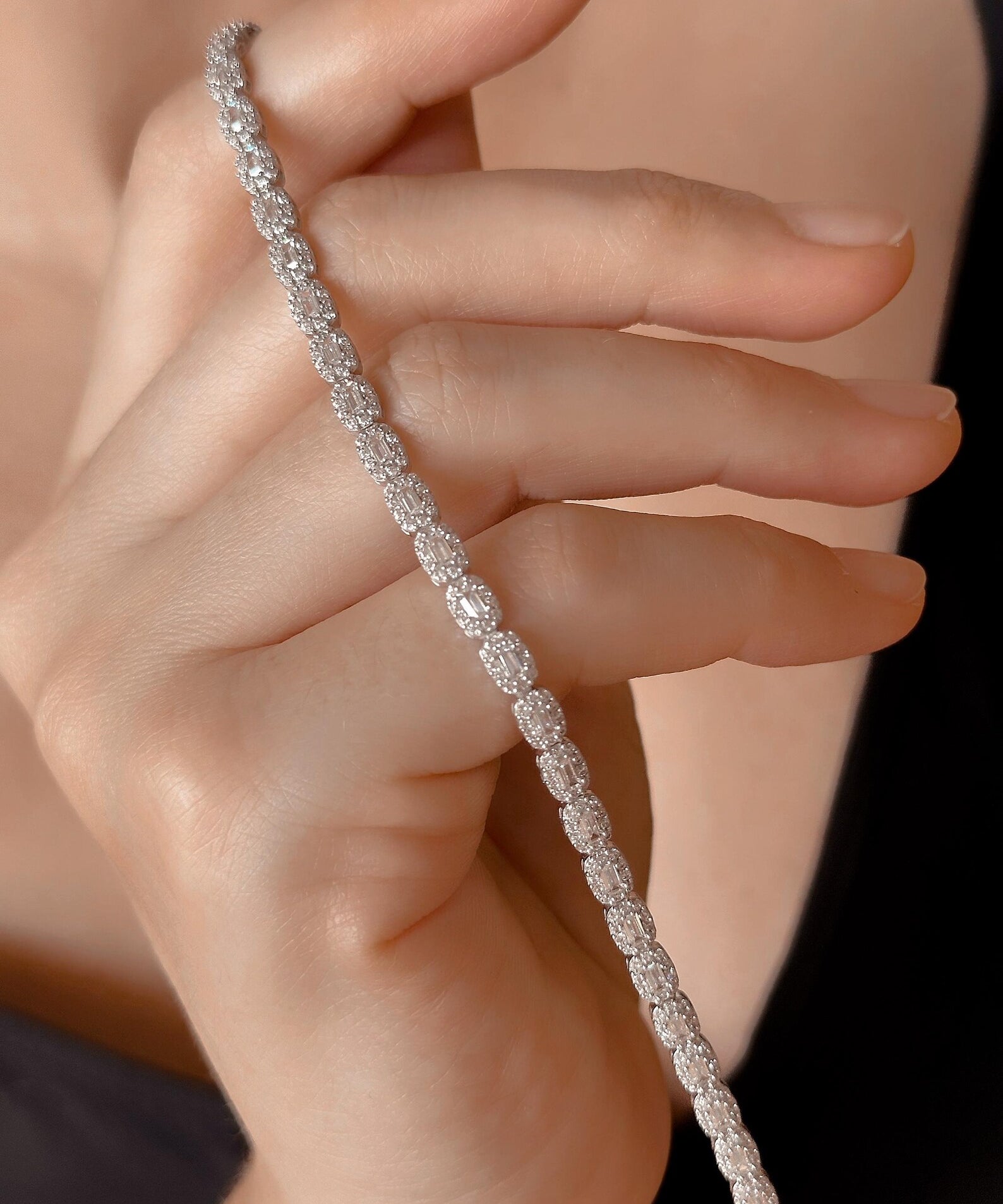 Tennis Bracelet Buagette Style | Adorn By You