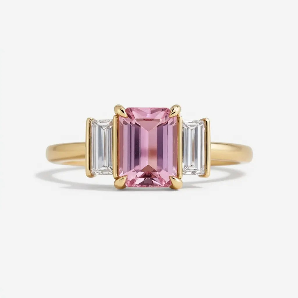 The Celestial Spectrum Diamond Ring Light Pink 2 | Adorn By You - Timeless Elegance